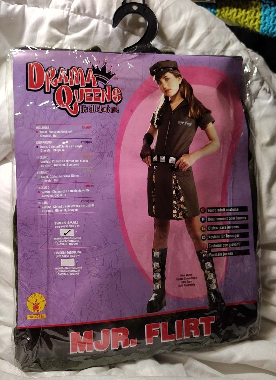 Rubie's Drama Queens Mjr. Flirt Tween Small Costume young adult /tween sz small
